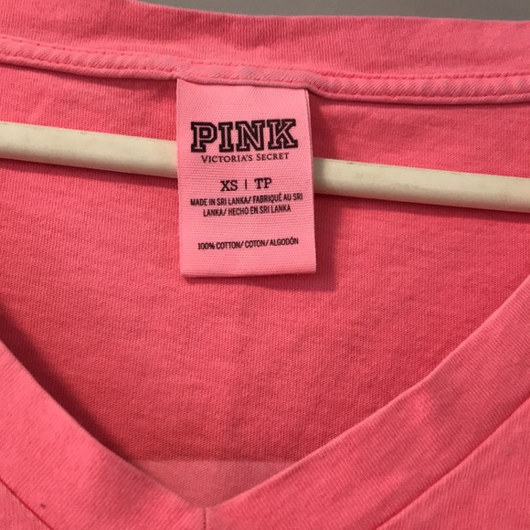 PINK shirt. Size XS. Dog on front and back, writing on one sleeve - Picture 3 of 5